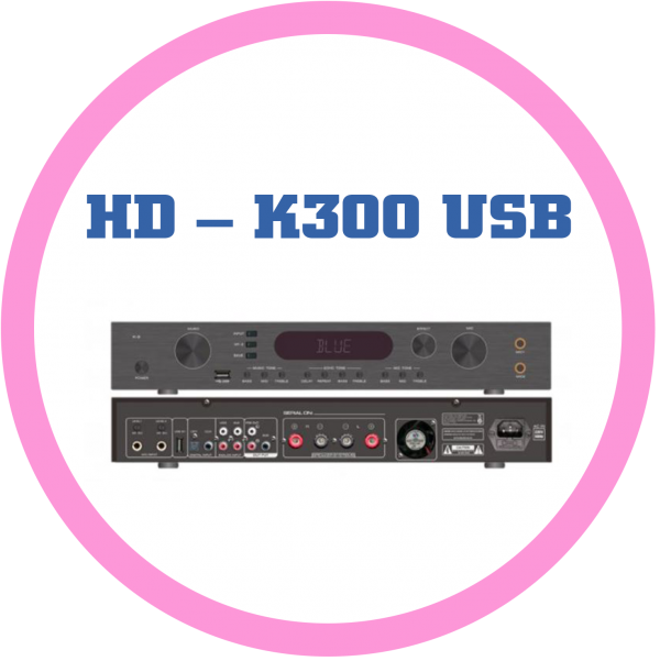 HD – K300  USB/藍牙多功能雙效果器KTV擴大機