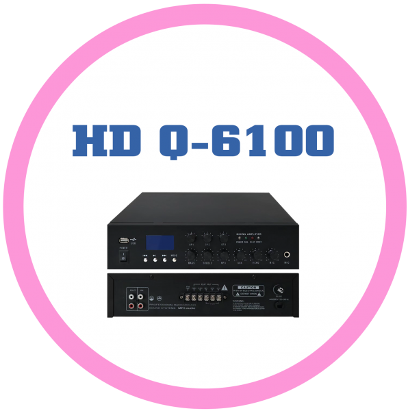 HD Q-6100多功能廣播擴大機
