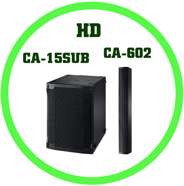 HD CA-15SUB DSP主動式超低音+ CA-602音柱陣列喇叭