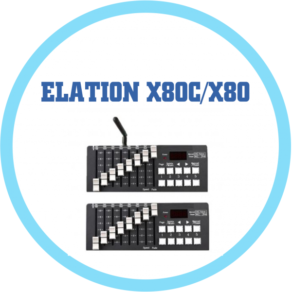 ELATION X80C/X80 無線/迷你可編程燈光控制台(可充電)