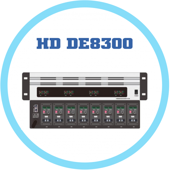 HD DE8300 八通道模組式數位擴大機 (定阻定壓)