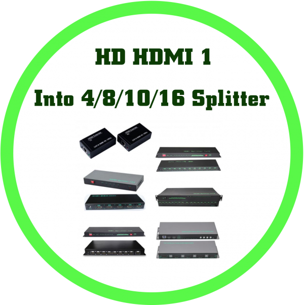 HD HDMI 1 進4/8/10/16分配器