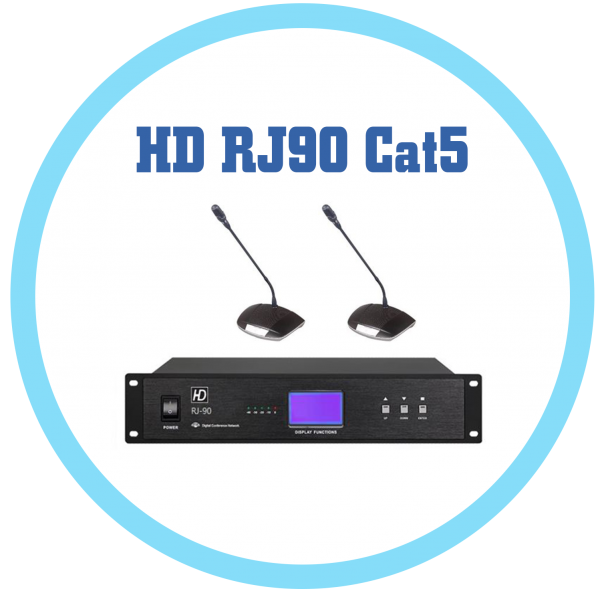 HD RJ90  Cat5數位多功能會議主機