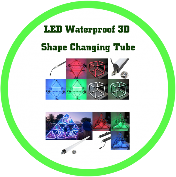 LED防水3D萬向造型變化流行管