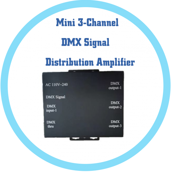 迷你3通道DMX訊號分配放大器