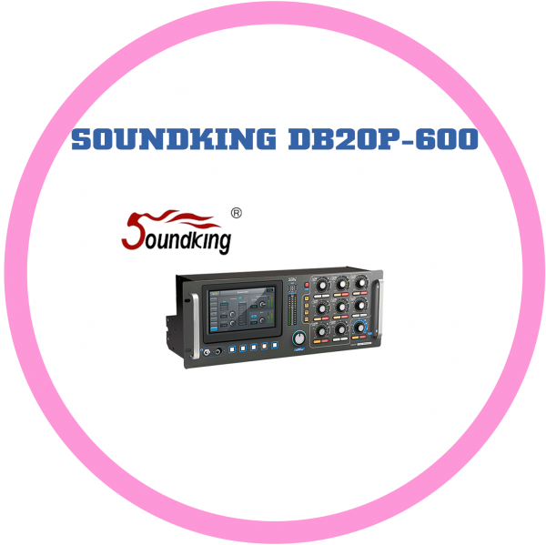 SOUNDKING DB20P-600 數位多功能矩陣觸控混音四通道擴大機