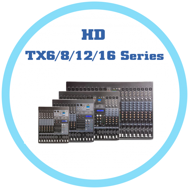 HD TX6/8/12/16 Series 混音機