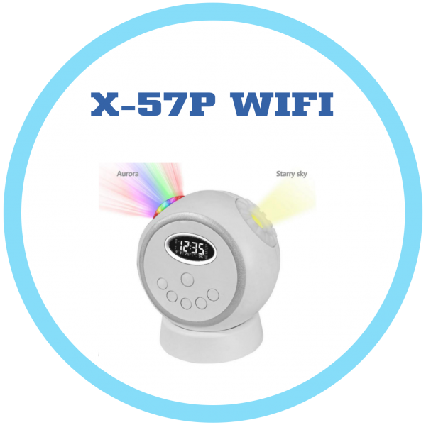 X-57P WIFI 多功能時鐘/雷射星空極光/藍牙音樂喇叭