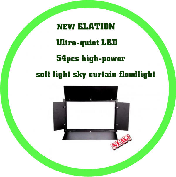 new ELATION 超靜音LED 54顆大功率柔光天幕泛光燈