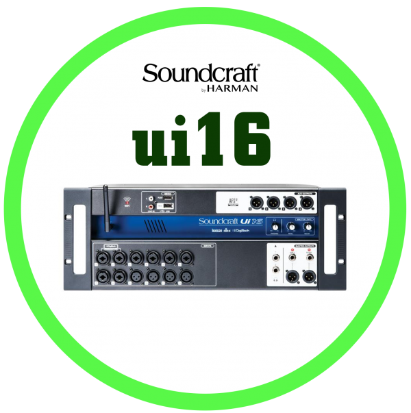 Soundcarft 數位混音機 ui16 (機櫃型)